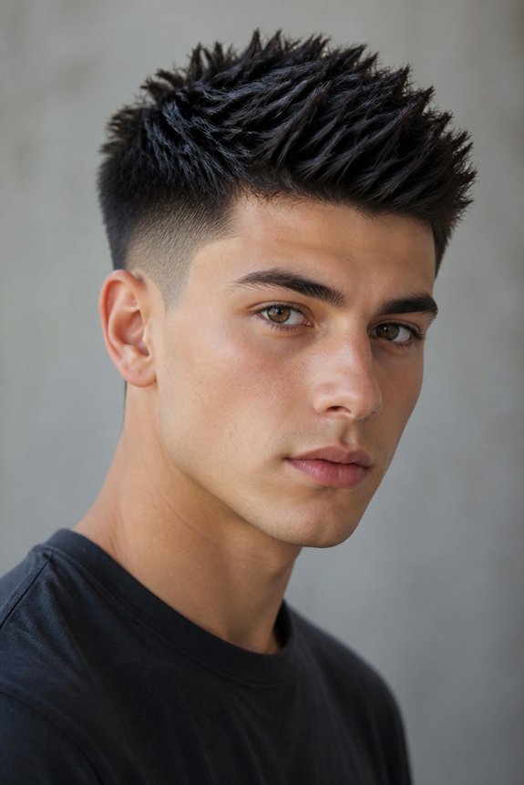 edgy spiky haircut style