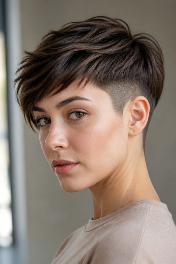 edgy textured pixie bob