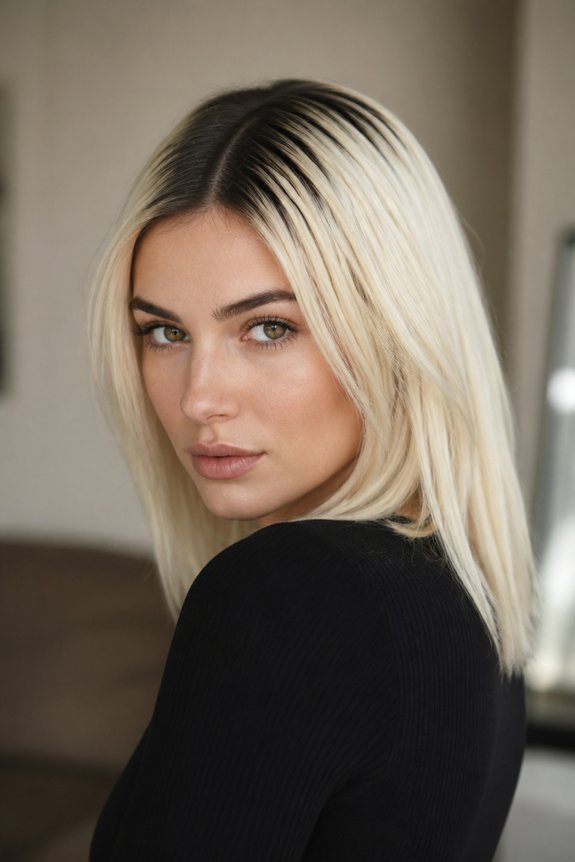 edgy two tone hairstyle maintenance