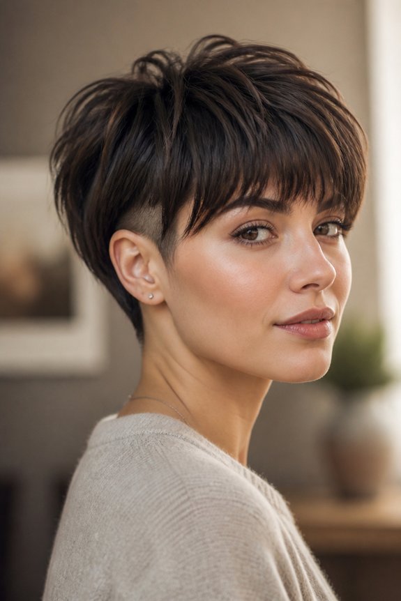 edgy undercut with layers