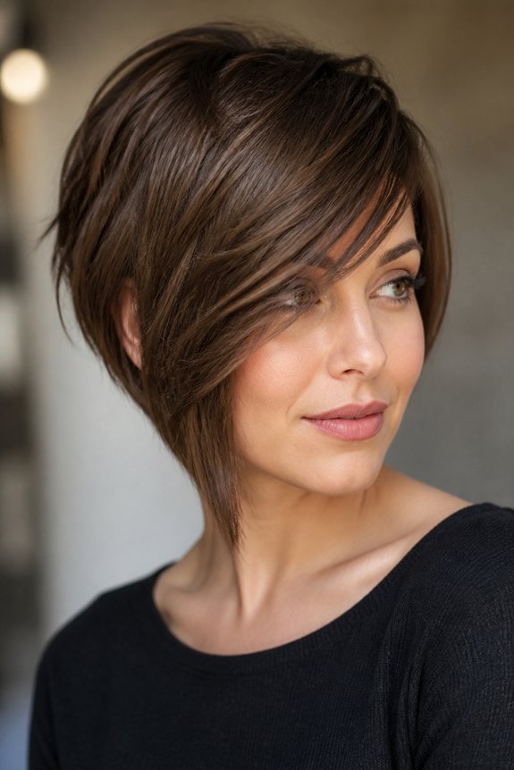 effortless asymmetrical bob style