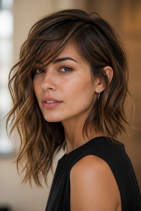 effortless asymmetrical layered hairstyle