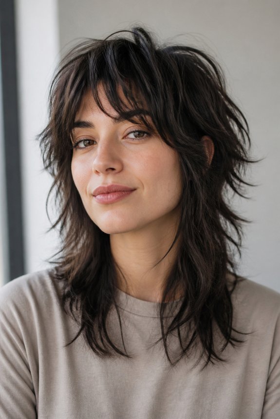 effortless edgy wolf cut