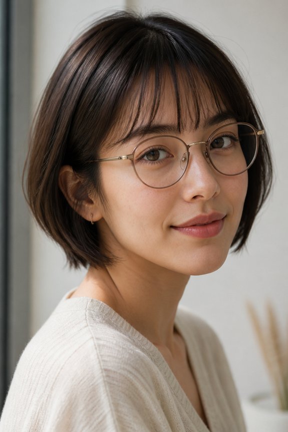 effortless elegance with bangs