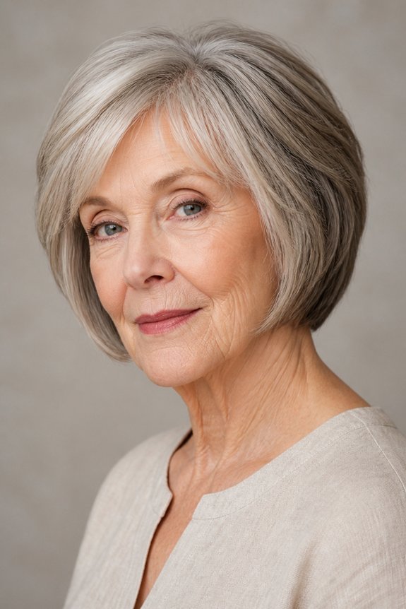 effortless layered bob hairstyle
