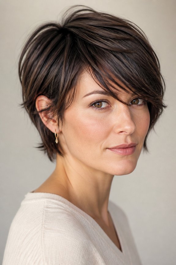effortless long pixie bob