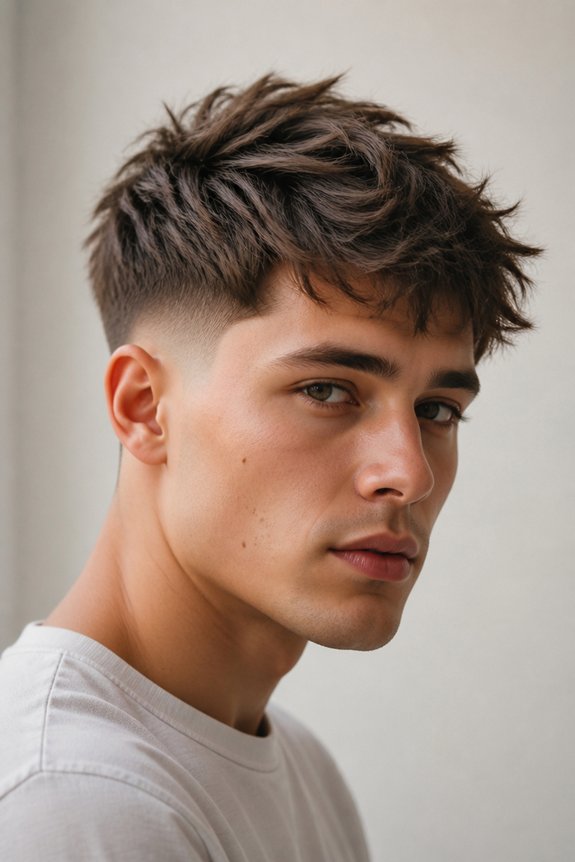 effortless messy textured fade