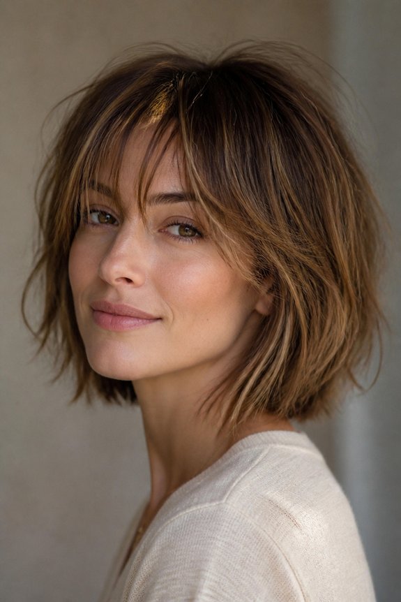 effortless messy tousled layers