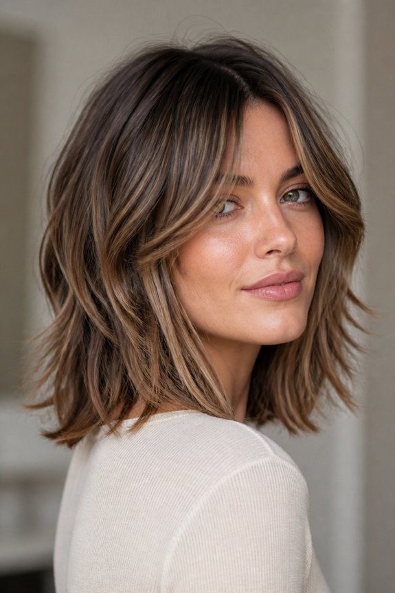 effortless shaggy bob hairstyle