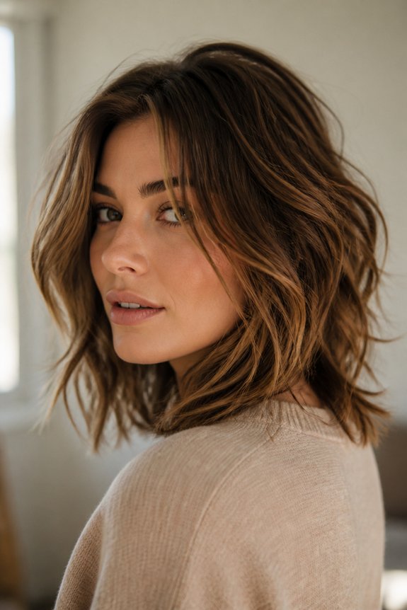effortless shaggy layered hairstyle