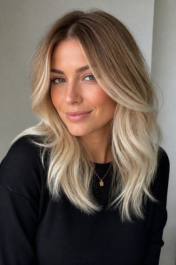 effortless sun kissed ombr blonde