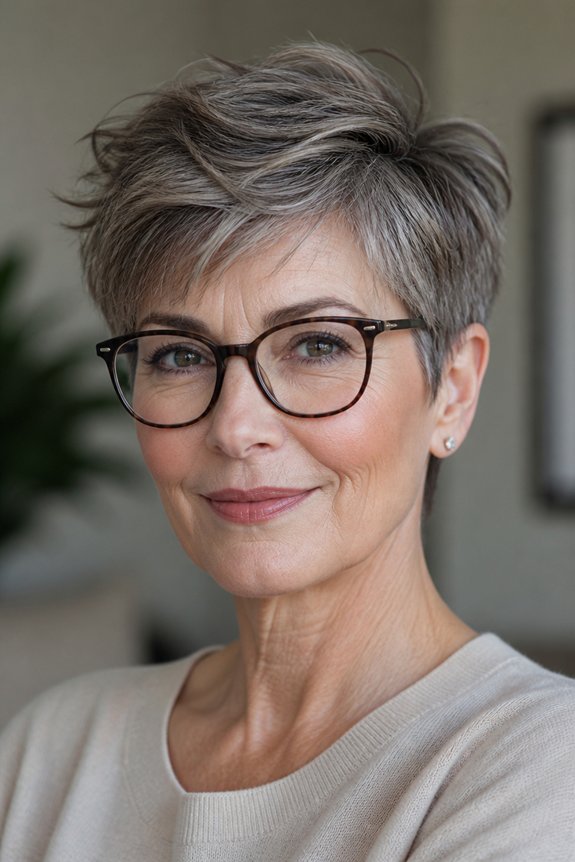 effortless textured pixie cut