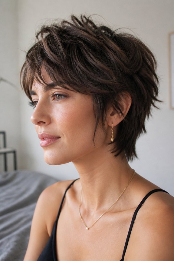 effortless textured pixie cut