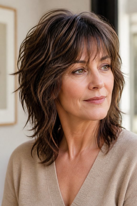 effortless textured shag haircut