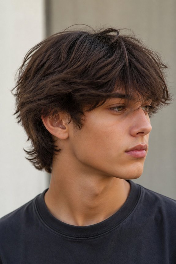 effortless textured shaggy layers