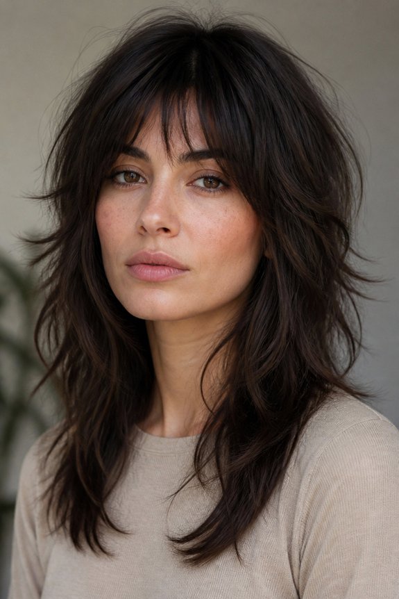 effortless textured shaggy layers
