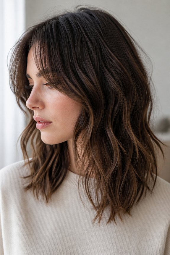 effortless textured wavy bob