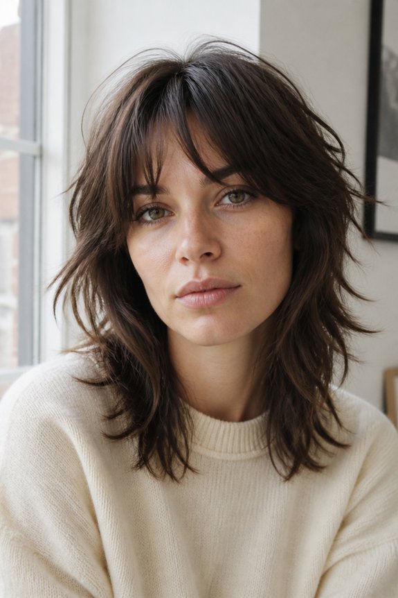 effortless textured wolf cut