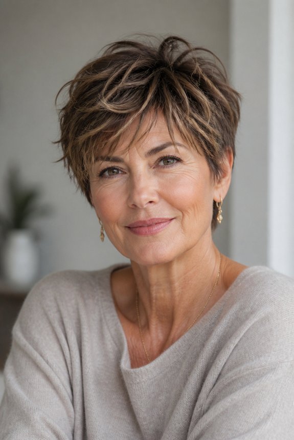 effortless tousled crop hairstyle