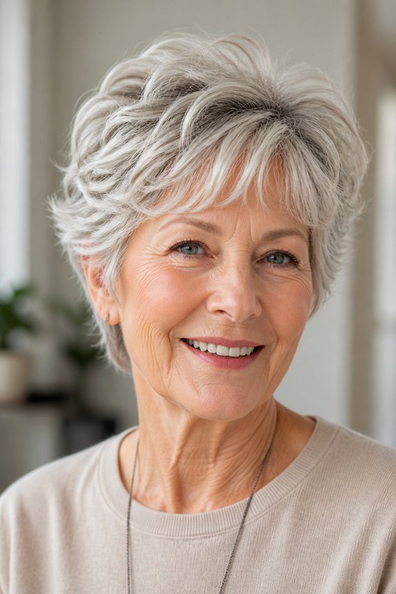 effortless youthful feathered crop