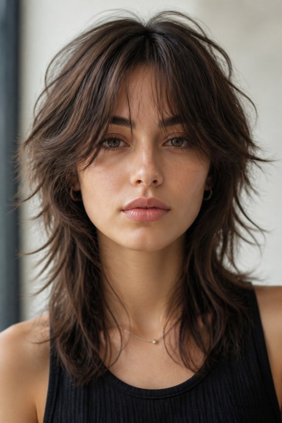 effortlessly cool shag hairstyle