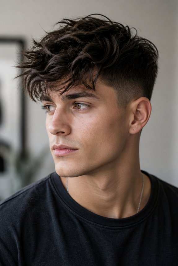 effortlessly cool tousled fringe