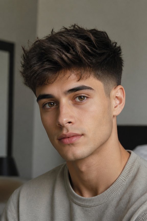 effortlessly cool tousled hairstyle