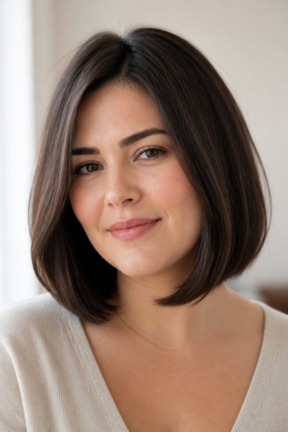 elegant long french bob