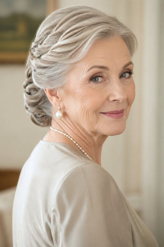 elegant low buns updos