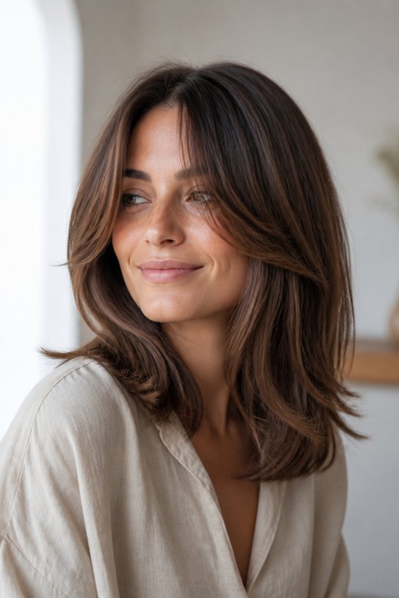 face framing layered haircut