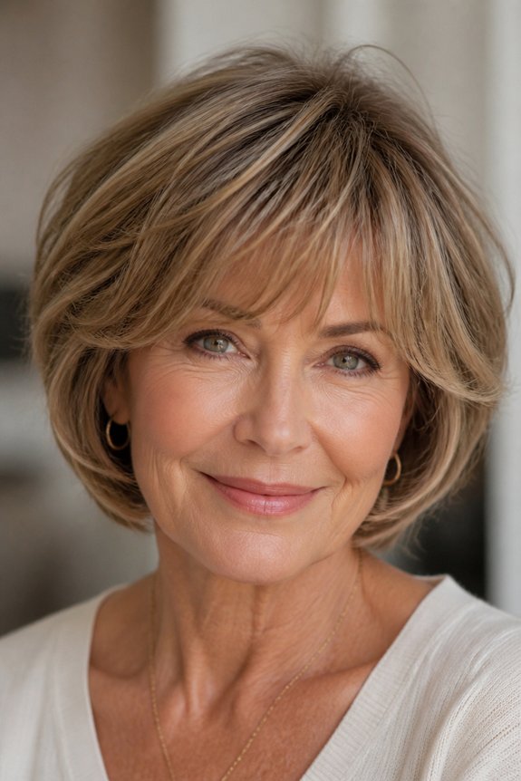 feathered bangs for softness