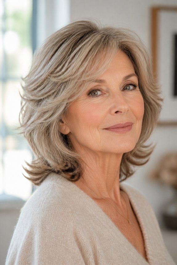 feathered cut for effortless volume