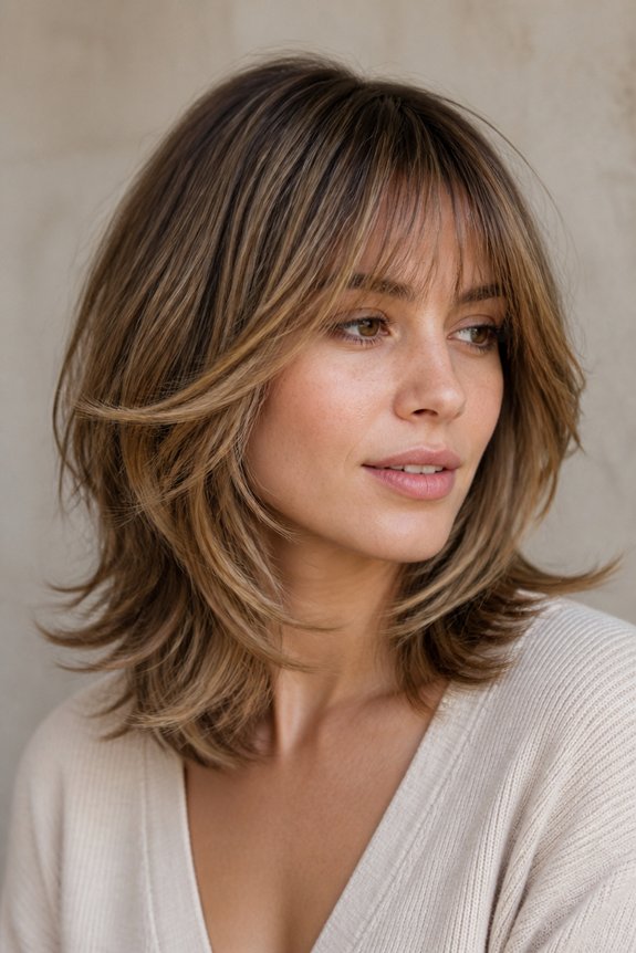 feathered layers with fringe