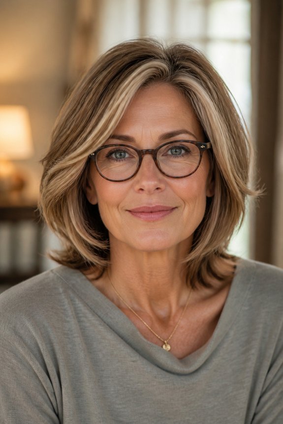 flattering hairstyles for glasses