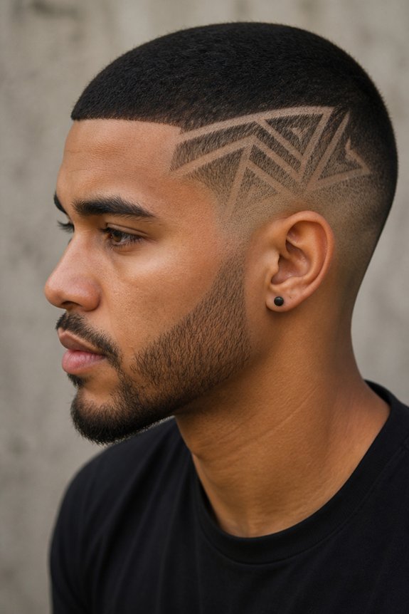 geometric buzz cut designs