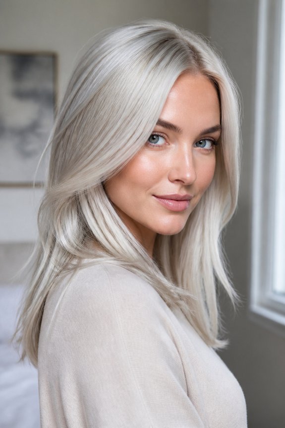 icy blonde hair maintenance