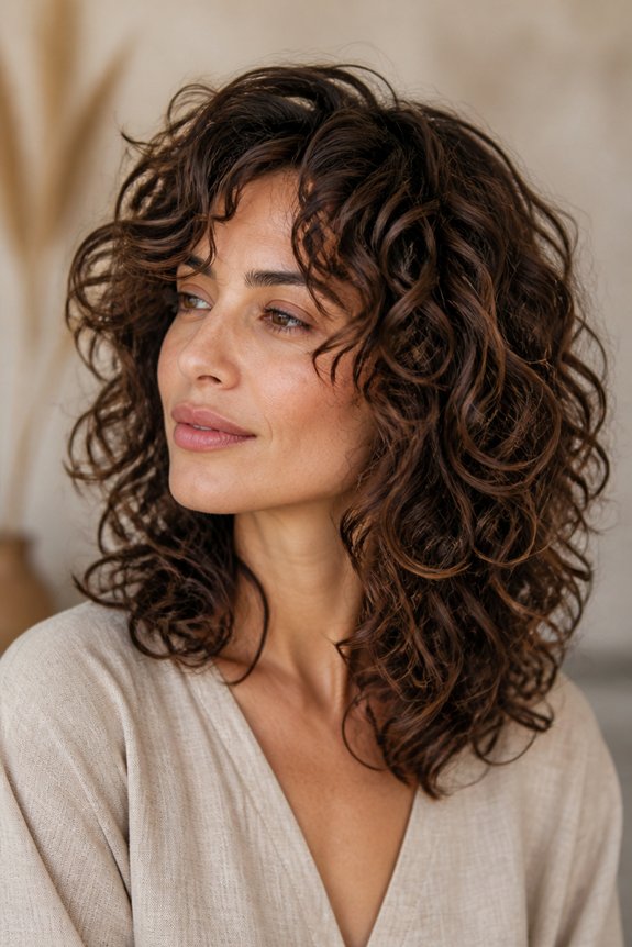 layered cuts enhance curls