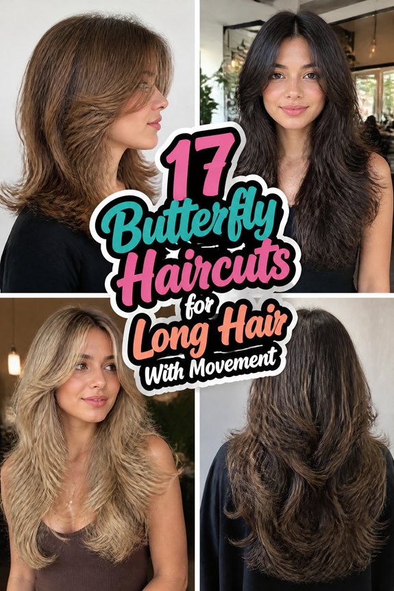 long hair butterfly styles