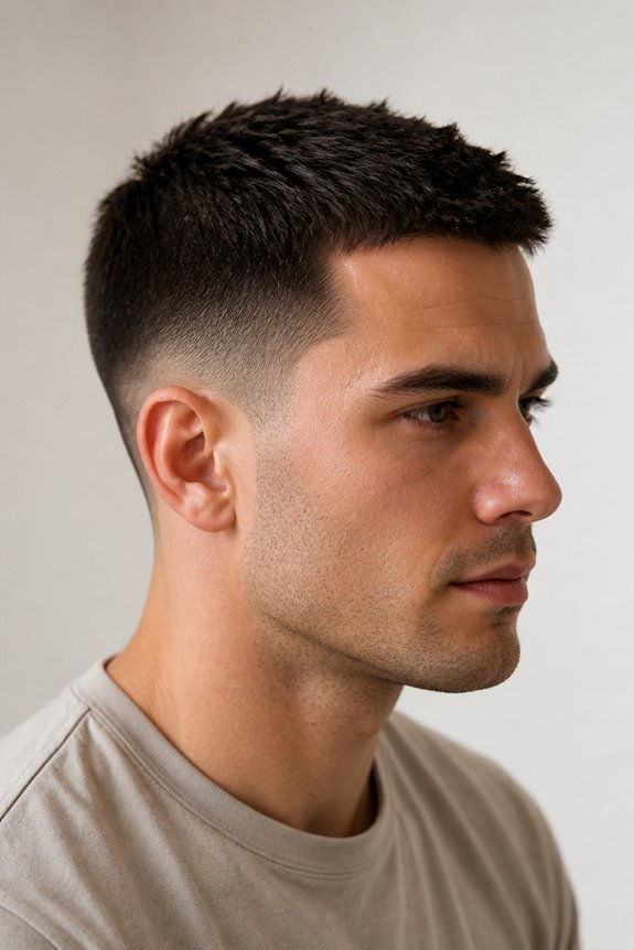 low fade crew cut