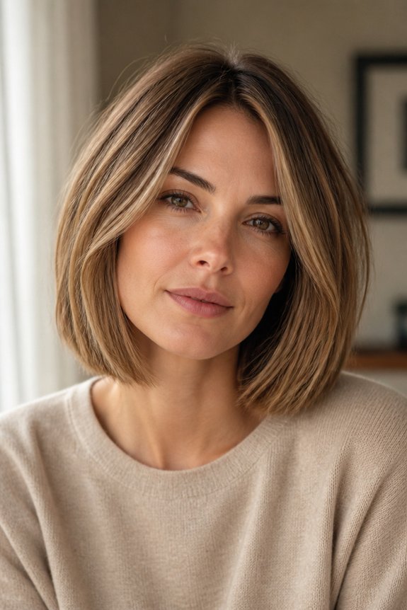 luminous honey french bob