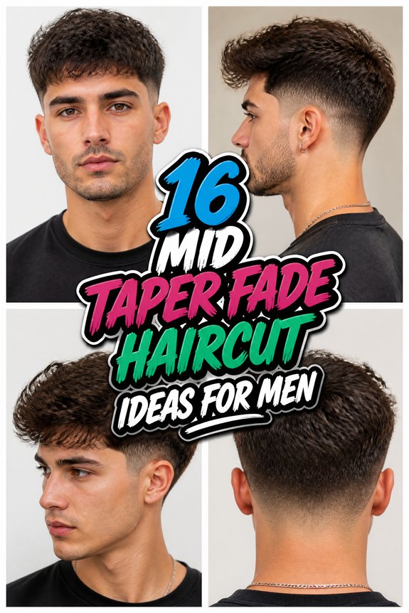 men s mid taper fade