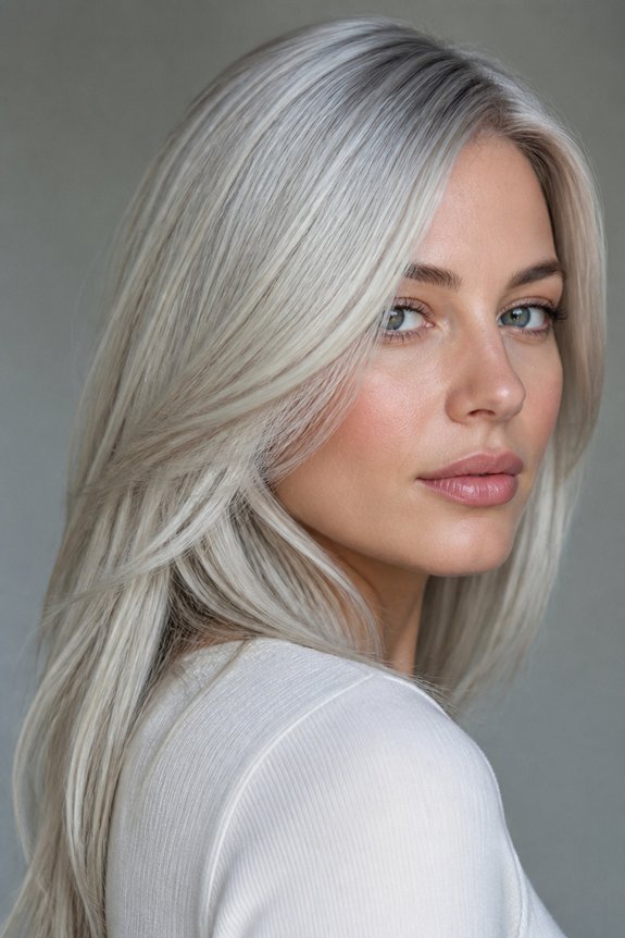 metallic cool toned maintenance required