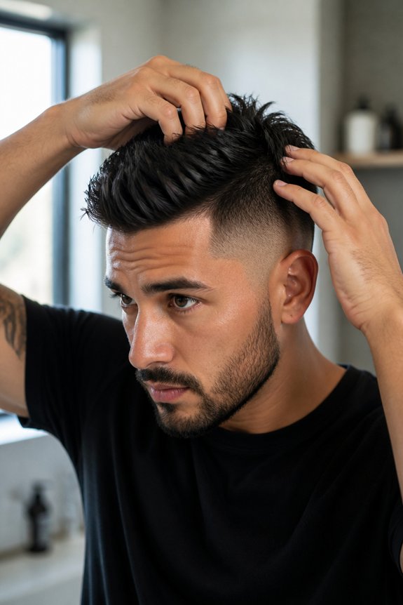 mid fade hair care