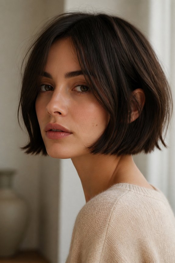 modern polished blunt bob