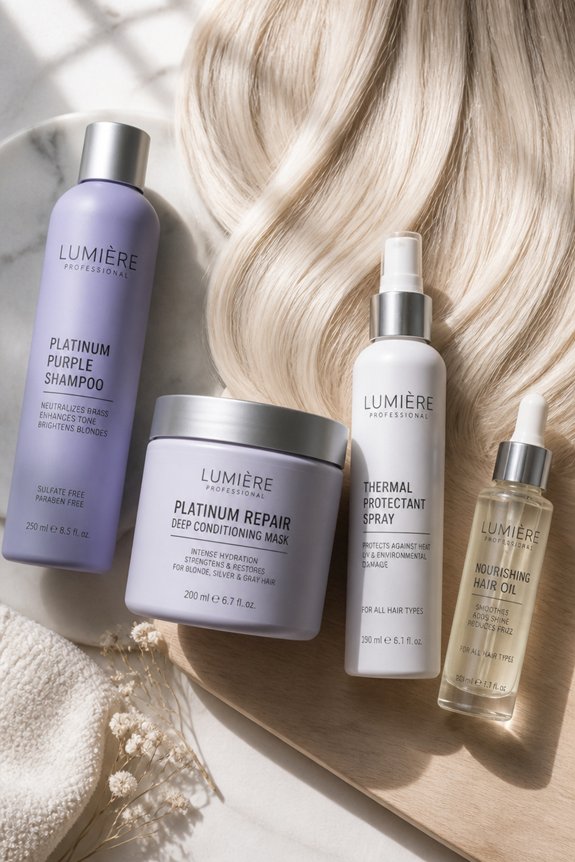 platinum blonde hair care