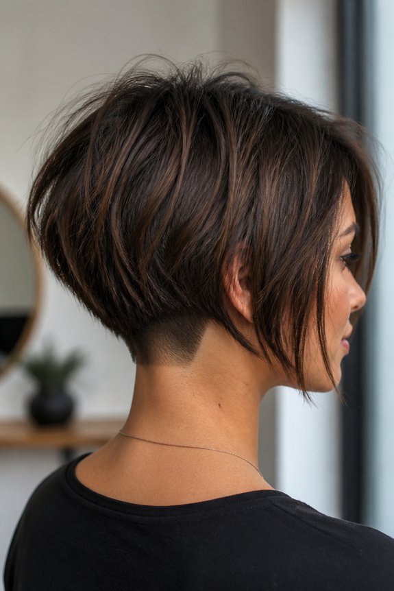 polished edgy stacked bob