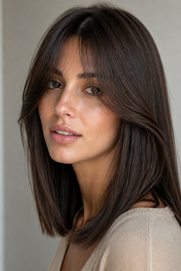polished feathered bob hairstyle
