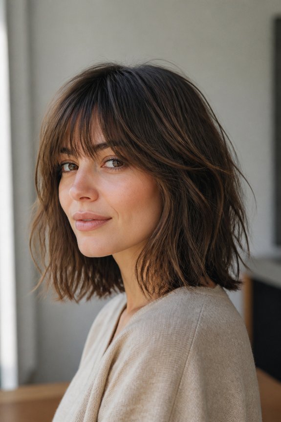 polished layered bob hairstyle