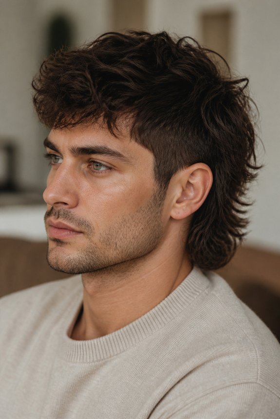 polished modern mullet style