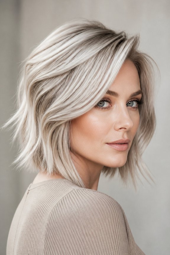 polished silver blonde dimension